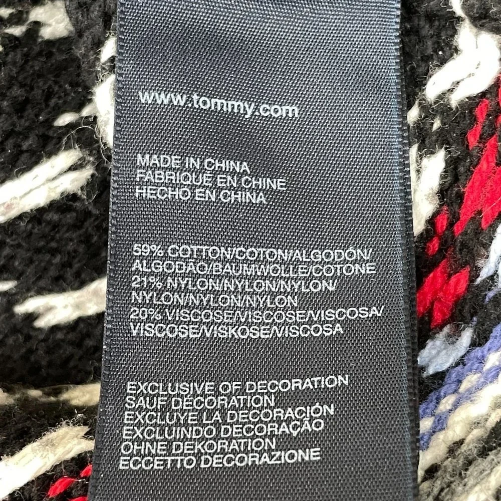 Tommy Hilfiger Fair Isle Vest Short Sleeve Sweater Medium - Picture 11 of 12